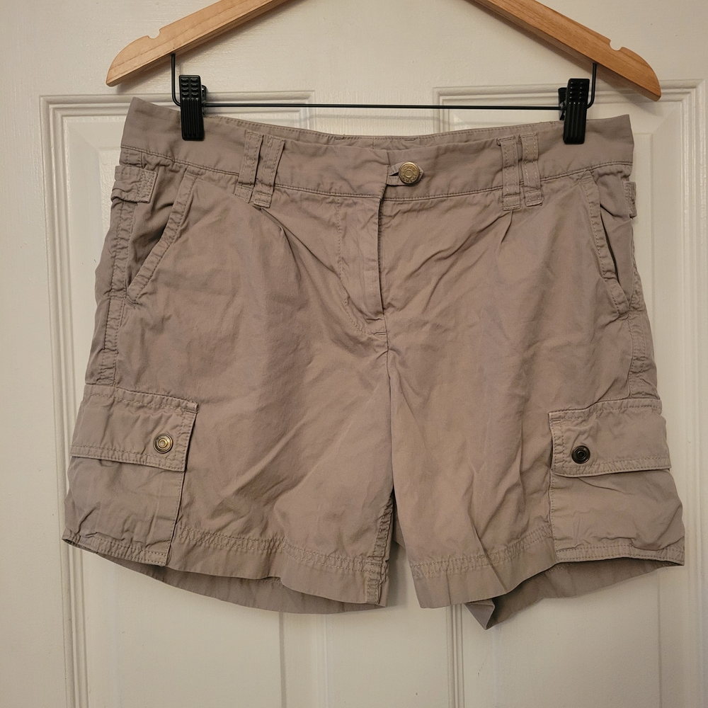 J. Crew Women's Cargo Shorts 6 in Beige